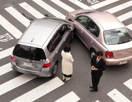 Incidente tra due automobili