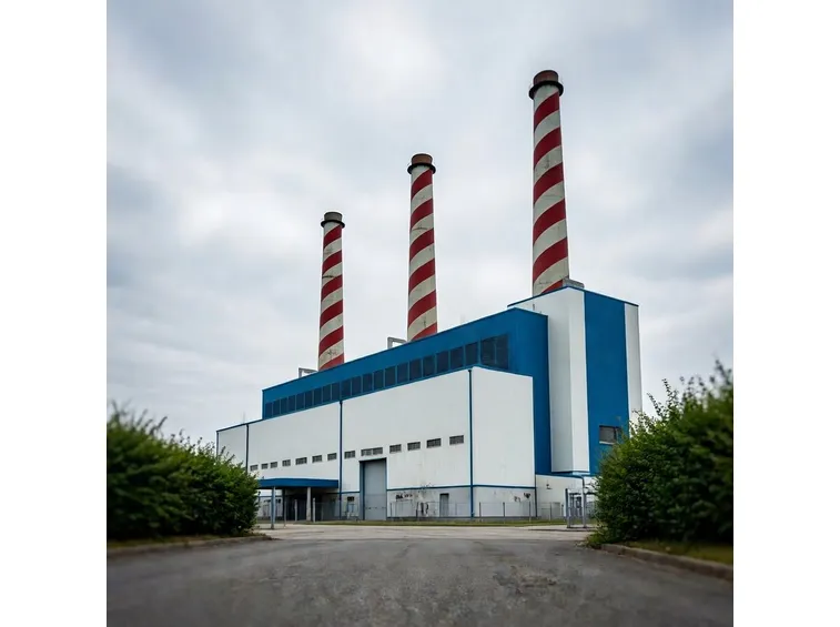 Una centrale elettrica di Eon energia