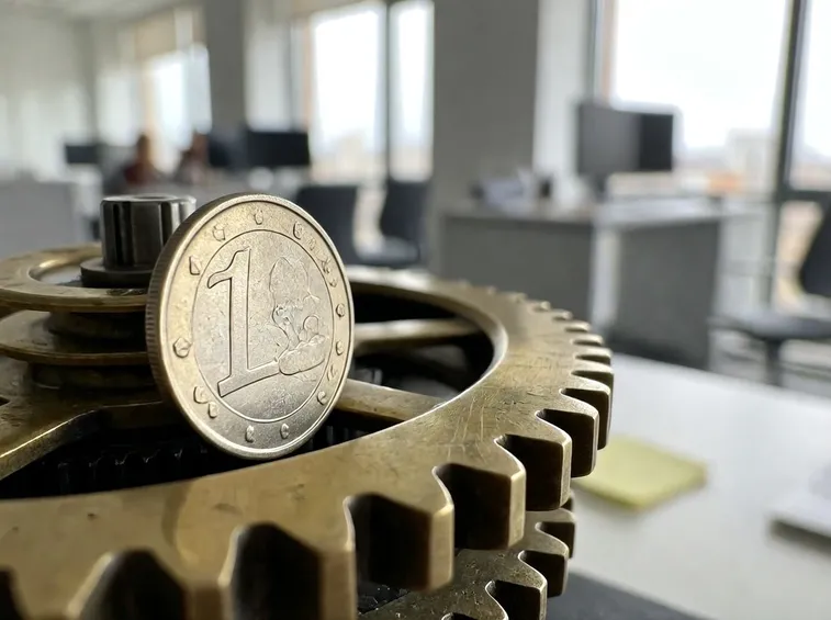euro come ruote di ingranaggi
