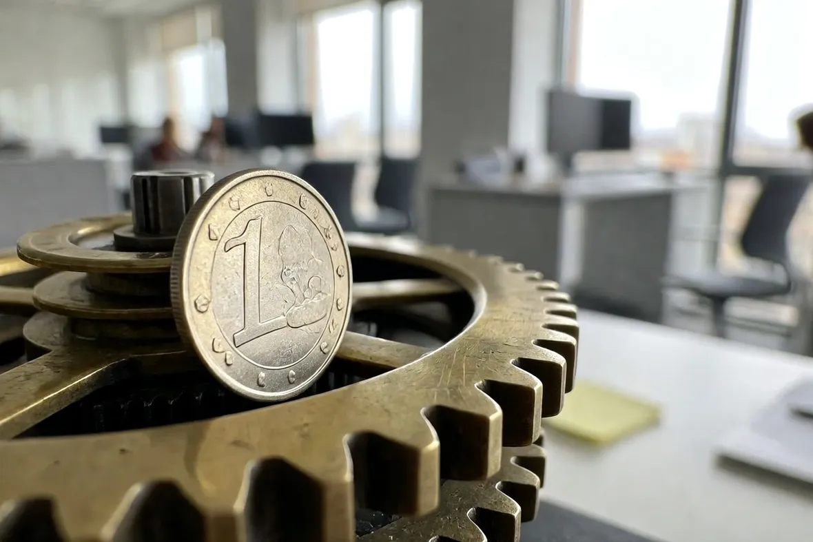 euro come ruote di ingranaggi