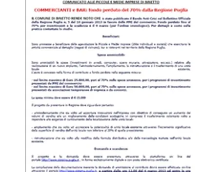fondo perduto