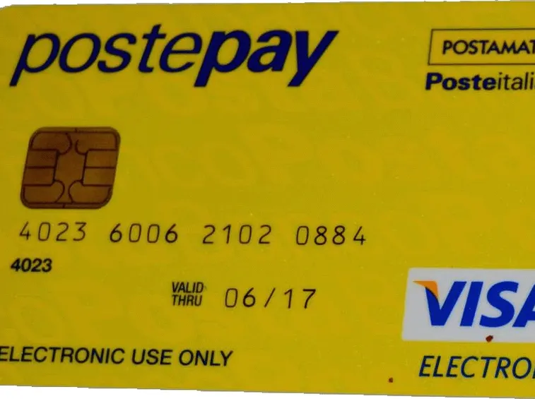 Esempio di carta postepay.