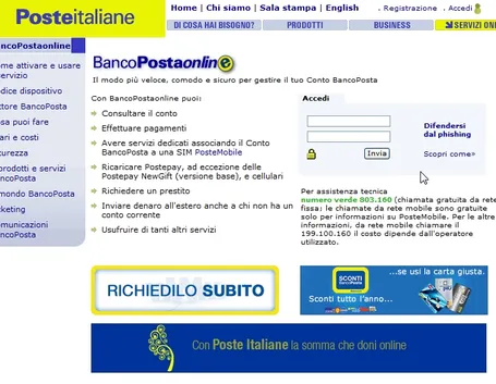 Bancoposta online.