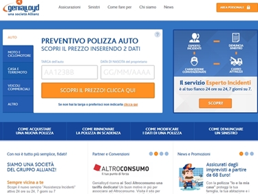 Sito assiurazione Genialloyd