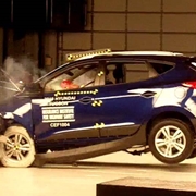 Frontal offset crash test