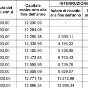 Esempio di tabella per il calcolo di un finanziamento