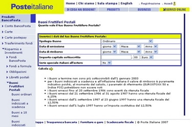 Online  possibile visualizzare valore e rendimento del bfp