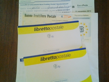 Diverse forme di investimento: libretto, buoni